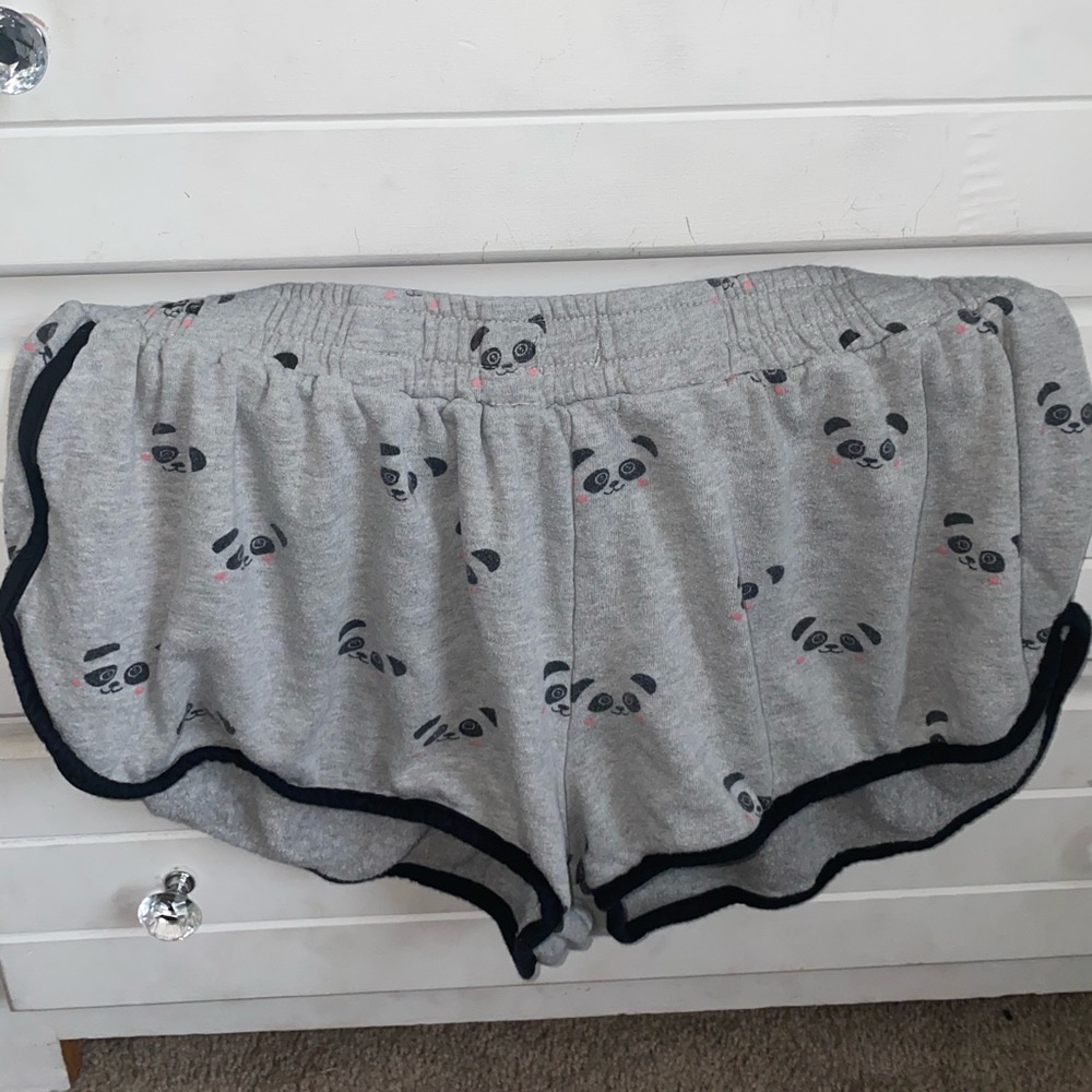cute panda pajama shorts